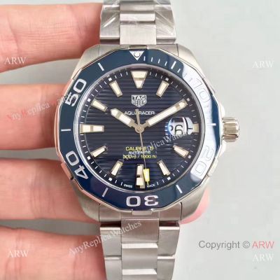 2018 Swiss Grade TAG HEUER Aquaracer Calibre 5 SS Blue Ceramic Watch